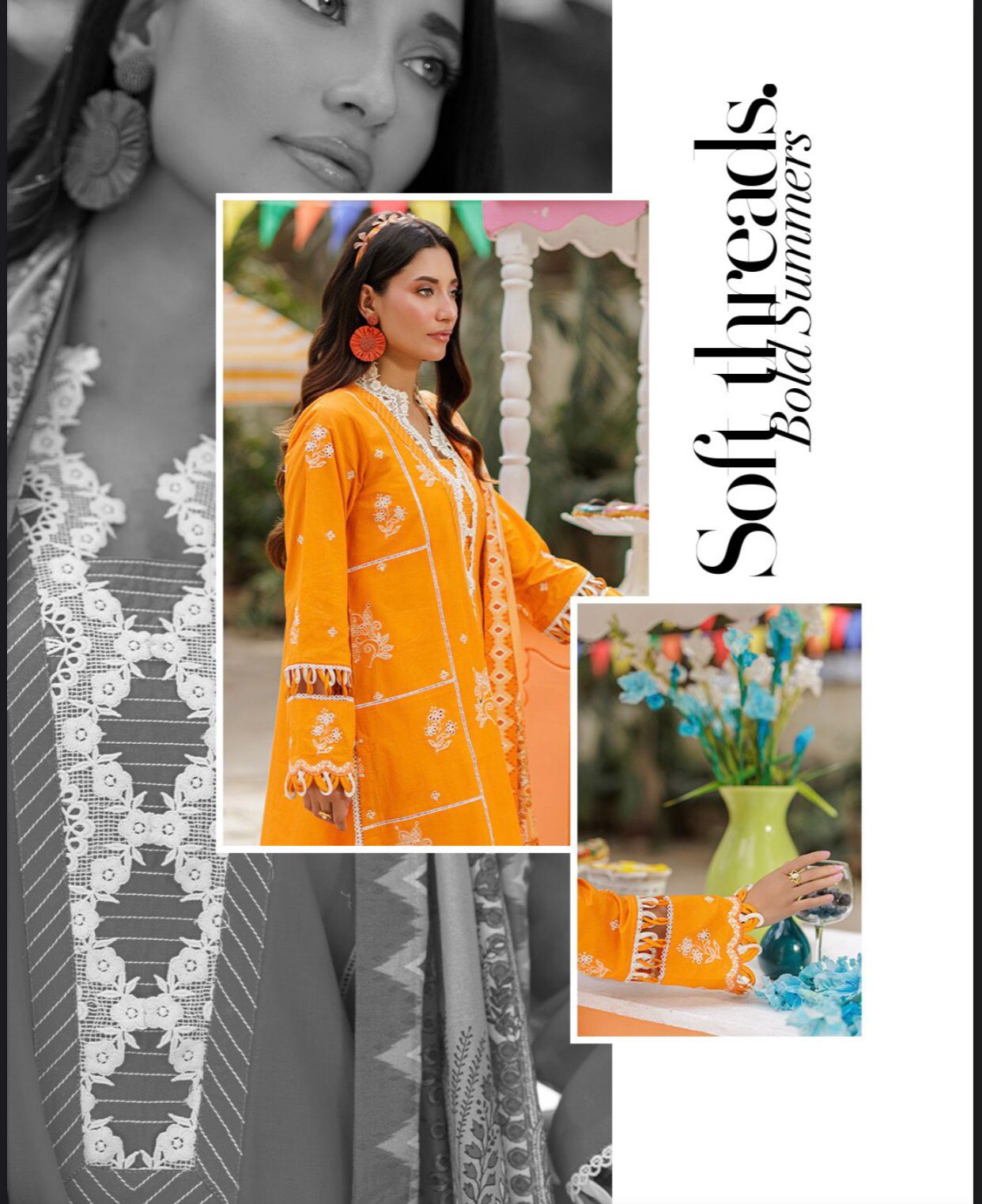 Embroidered lawn shirt dupatta 101